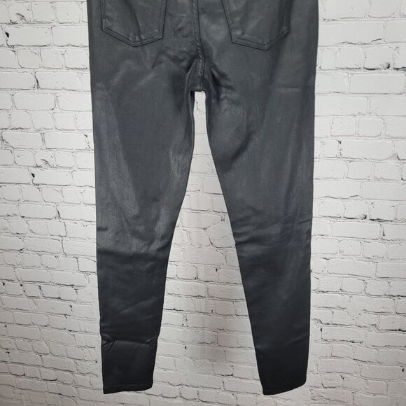 DL1961 Black Coated Chloe Skinny High Rise DL Ultimate Skinny Pants 14 (24x28) - Picture 8 of 15